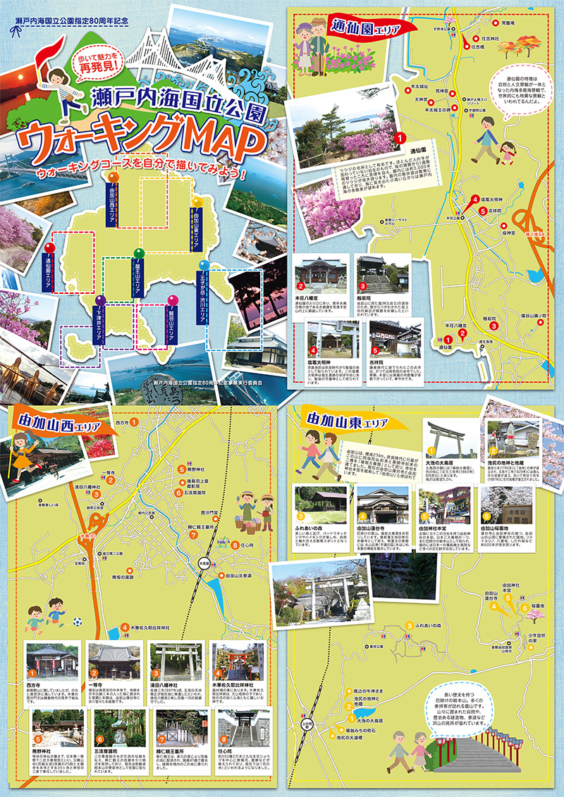児島ウォーキングMAP 表